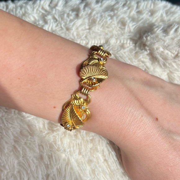 Vintage Gold Leafy Bracelet - Picture 13 of 14